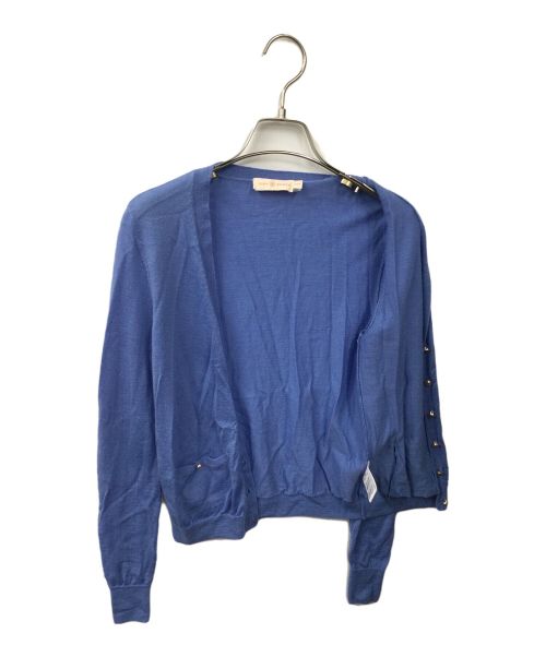 TORY BURCH（トリーバーチ）TORY BURCH (トリーバーチ) ウールカーディガン　ブルー ブルー サイズ:XSの古着・服飾アイテム