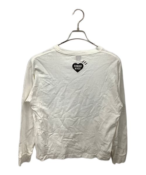 HUMAN MADE（ヒューマンメイド）HUMAN MADE (ヒューマンメイド) ラビットプリントロングtシャツ ホワイト サイズ:Mの古着・服飾アイテム