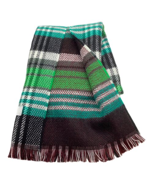 etre relie（エトレリー）etre relie (エトレリー) チェック柄ストール マルチカラー マルチカラーの古着・服飾アイテム