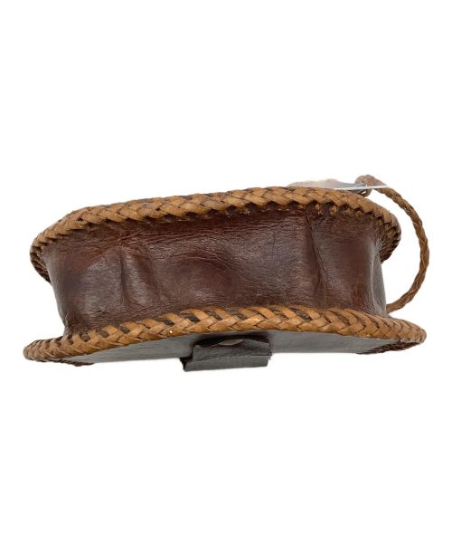 不明（フメイ）不明 (フメイ) レザーベルトポーチ ブラウン ブラウンの古着・服飾アイテム