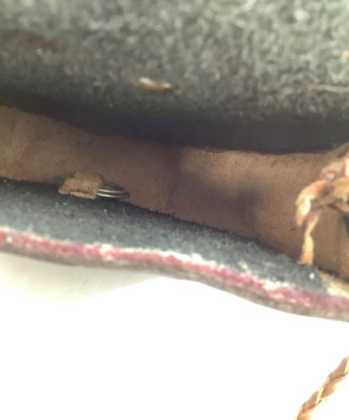 不明（フメイ）不明 (フメイ) レザーベルトポーチ ブラウン ブラウンの古着・服飾アイテム