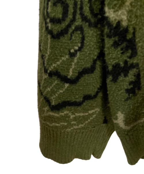 HUF（ハフ）HUF (ハフ) GREEN BUDDY UGLY SWEATER オリーブ サイズ:XXLの古着・服飾アイテム