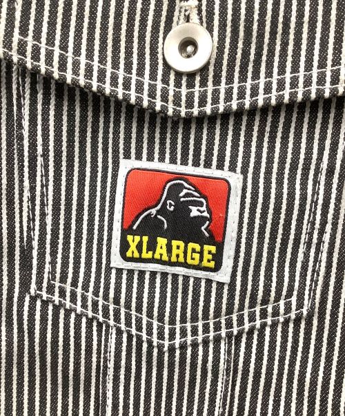 X-LARGE（エクストララージ）X-LARGE (エクストララージ) PATCHED TRUCKER JACKET ブラック サイズ:Mの古着・服飾アイテム
