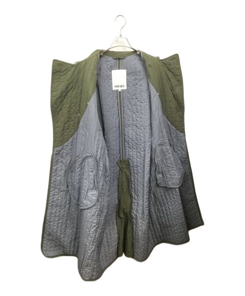KENZO（ケンゾー）KENZO (ケンゾー) キルテッドトレンチコート ブロンズ オリーブ サイズ:Mの古着・服飾アイテム