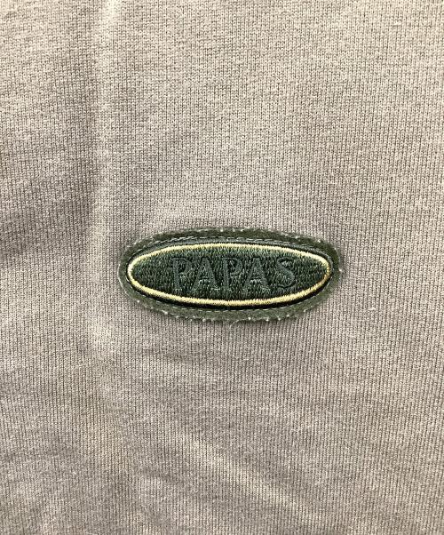 PAPAS（パパス）PAPAS (パパス) スウェットブルゾン オリーブ サイズ:Lの古着・服飾アイテム