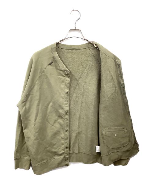 PAPAS（パパス）PAPAS (パパス) スウェットブルゾン オリーブ サイズ:Lの古着・服飾アイテム