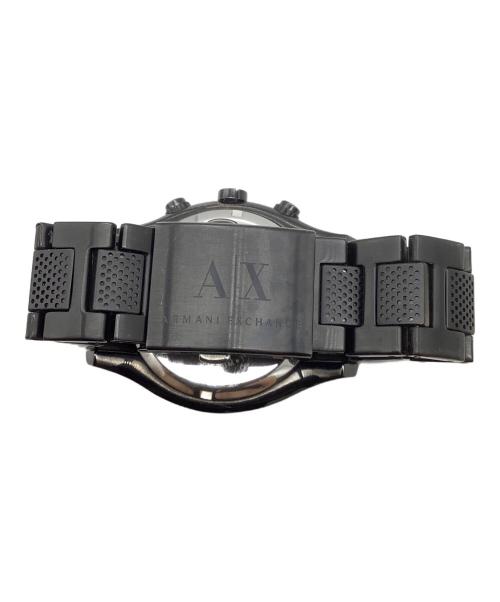 ARMANI EXCHANGE（アルマーニ エクスチェンジ）ARMANI EXCHANGE (アルマーニ エクスチェンジ) クオーツ クロノ ブラックの古着・服飾アイテム