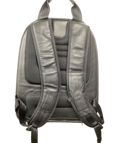 dunhill（ダンヒル）dunhill (ダンヒル) レザーリュック ブラック×グリーン ブラックの古着・服飾アイテム