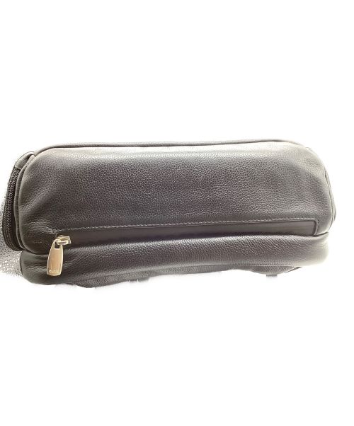 dunhill（ダンヒル）dunhill (ダンヒル) レザーリュック ブラック×グリーン ブラックの古着・服飾アイテム