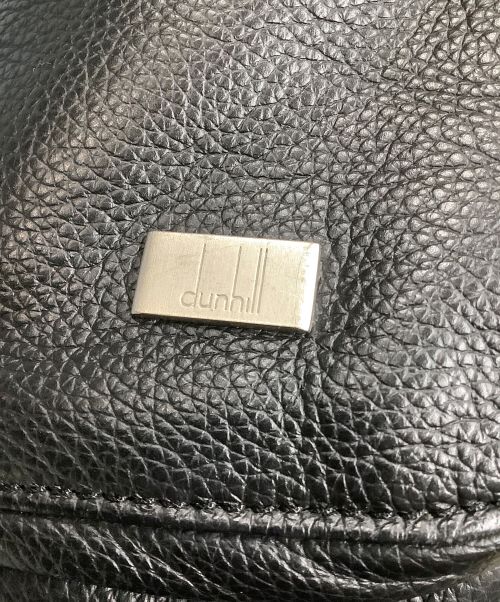 dunhill（ダンヒル）dunhill (ダンヒル) レザーリュック ブラック×グリーン ブラックの古着・服飾アイテム