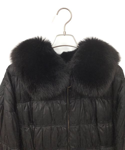 MONCLER（モンクレール）MONCLER (モンクレール) コヨーテファー付きダウンコート ブラック サイズ:Sの古着・服飾アイテム