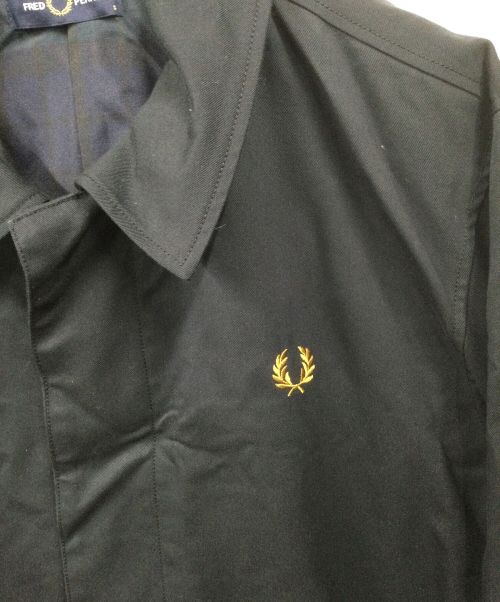 FRED PERRY（フレッドペリー）FRED PERRY (フレッドペリー) ロングコート ネイビー×チェック ネイビー サイズ:Freeの古着・服飾アイテム