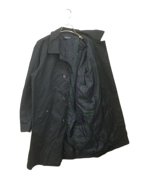 FRED PERRY（フレッドペリー）FRED PERRY (フレッドペリー) ロングコート ネイビー×チェック ネイビー サイズ:Freeの古着・服飾アイテム