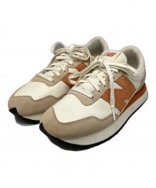 NEW BALANCE（ニューバランス）の古着「スニーカー　アイボリー×ブラウン」｜アイボリー×ブラウン