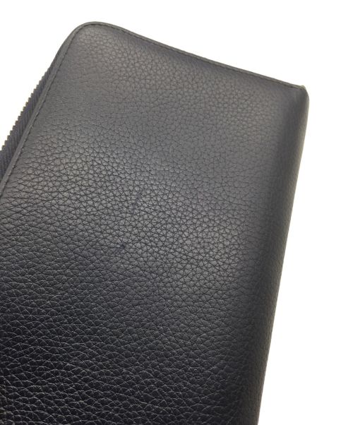 DIOR HOMME（ディオール オム）Dior Homme (ディオール オム) ラウンドファスナー財布 ネイビー ネイビーの古着・服飾アイテム