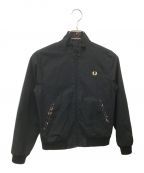 FRED PERRY×LIBERTYフレッドペリー×リバティ）の古着「Print Harrington Jacket」｜ブラック