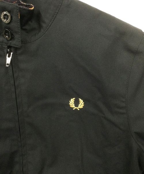 FRED PERRY（フレッドペリー）FRED PERRY (フレッドペリー) LIBERTY (リバティ) Print Harrington Jacket ブラック サイズ:36の古着・服飾アイテム