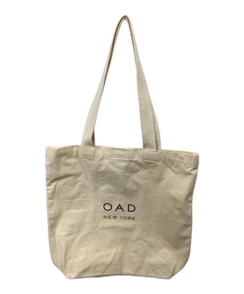 OAD NEW YORK（オーエーディーニューヨーク）OAD NEW YORK (オーエーディーニューヨーク) ロゴトートバッグ ベージュの古着・服飾アイテム