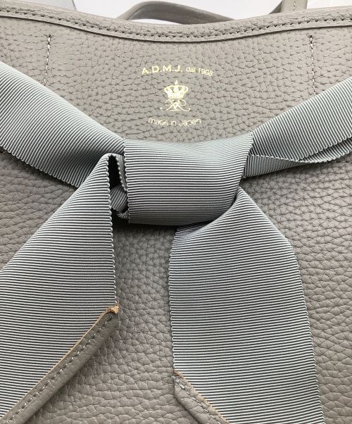A.D.M.J.（エーディーエムジェイ）A.D.M.J. (エーディーエムジェイ) コンクルージョントートバッグ グレーの古着・服飾アイテム
