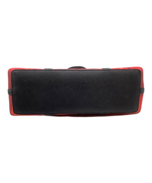 Kate Spade（ケイトスペード）Kate Spade (ケイトスペード) チェックハンドバッグ レッドの古着・服飾アイテム