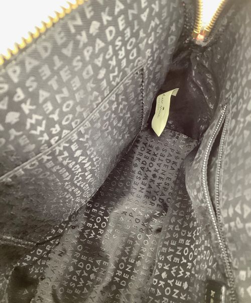 Kate Spade（ケイトスペード）Kate Spade (ケイトスペード) チェックハンドバッグ レッドの古着・服飾アイテム