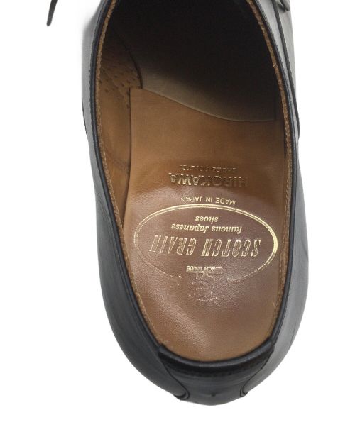 SCOTCH GRAIN（スコッチグレイン）SCOTCH GRAIN (スコッチグレイン) ストレートチップシューズ ブラック サイズ:24.5の古着・服飾アイテム
