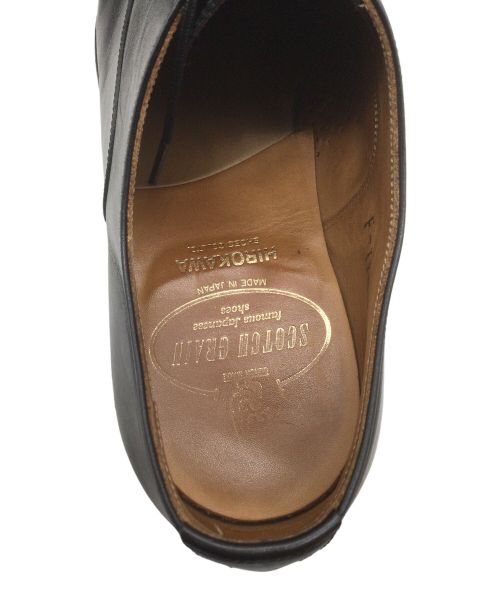 SCOTCH GRAIN（スコッチグレイン）SCOTCH GRAIN (スコッチグレイン) ストレートチップシューズ ブラック サイズ:24.5の古着・服飾アイテム