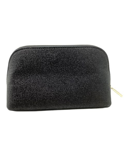 Kate Spade（ケイトスペード）Kate Spade (ケイトスペード) シミーグリッターファブリックスモール コスメティックケース ブラックの古着・服飾アイテム