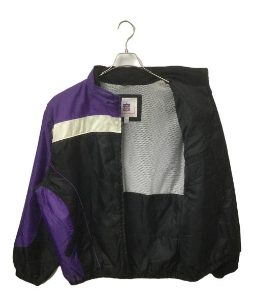 STARTER（スターター）STARTER (スターター) NFL (エヌエフエル) ナイロンジャケット ブラック×パープル パープル×ブラック サイズ:XLの古着・服飾アイテム