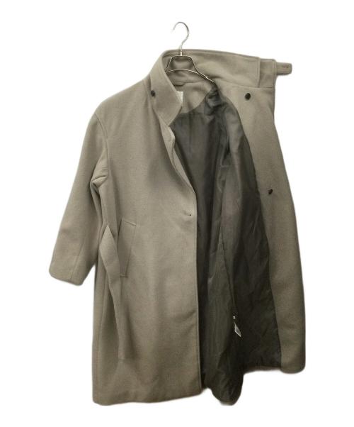 TAKEO KIKUCHI（タケオキクチ）TAKEO KIKUCHI (タケオキクチ) テックウールビーバータイロッケンコート グレー サイズ:Mの古着・服飾アイテム