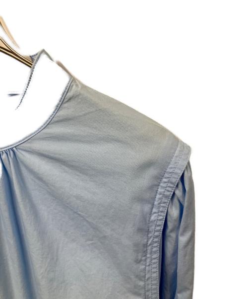 THE PAUSE（ザポーズ）THE PAUSE (ザポーズ) フレアスリーブギャザーブラウス スカイブルー サイズ:Freeの古着・服飾アイテム
