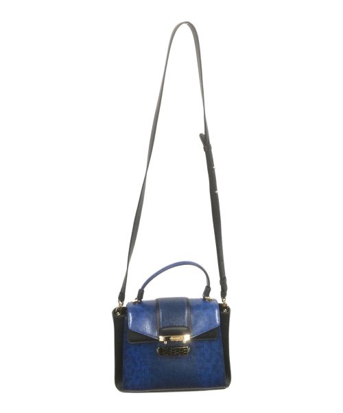 BVLGARI（ブルガリ）BVLGARI (ブルガリ) セルペンティ ヴァイパートップ ハンドルバッグ ネイビー×ブラックの古着・服飾アイテム