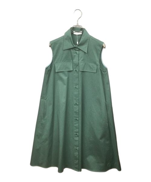 HUGO BOSS（ヒューゴ ボス）HUGO BOSS (ヒューゴ ボス) ノースリーブワンピース グリーン グリーン サイズ:36 未使用品の古着・服飾アイテム