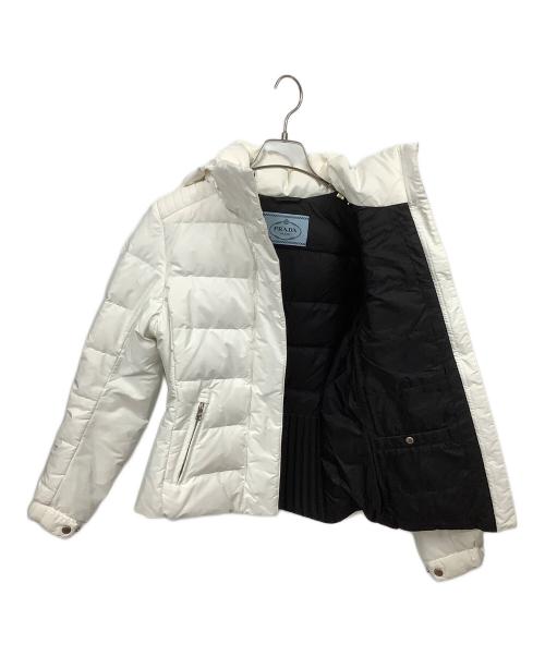 PRADA（プラダ）PRADA (プラダ) ダウンジャケット ホワイト ホワイト サイズ:40の古着・服飾アイテム