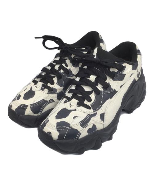 PUMA（プーマ）PUMA (プーマ) atmos (アトモス) PULSAR WEDGE ANIMAL WNS ATMOS ホワイト×ブラック サイズ:24の古着・服飾アイテム