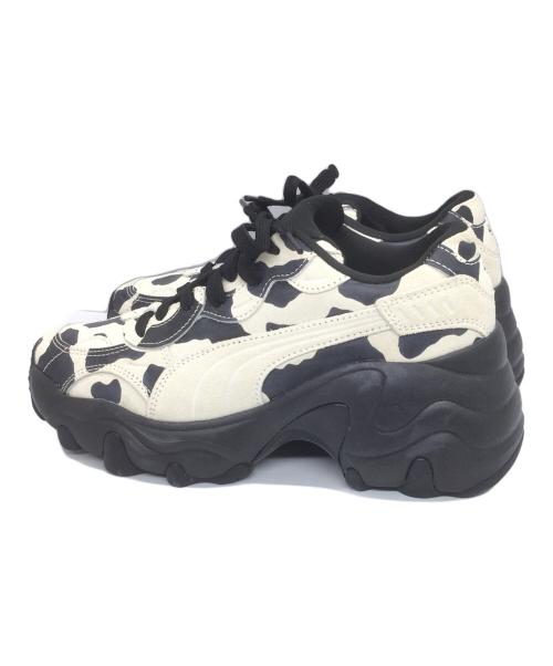 PUMA（プーマ）PUMA (プーマ) atmos (アトモス) PULSAR WEDGE ANIMAL WNS ATMOS ホワイト×ブラック サイズ:24の古着・服飾アイテム
