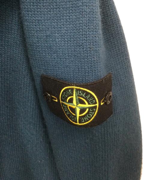 STONE ISLAND（ストーンアイランド）STONE ISLAND (ストーンアイランド) クルーネック ジャンパー ロールディテール ブルー サイズ:Lの古着・服飾アイテム