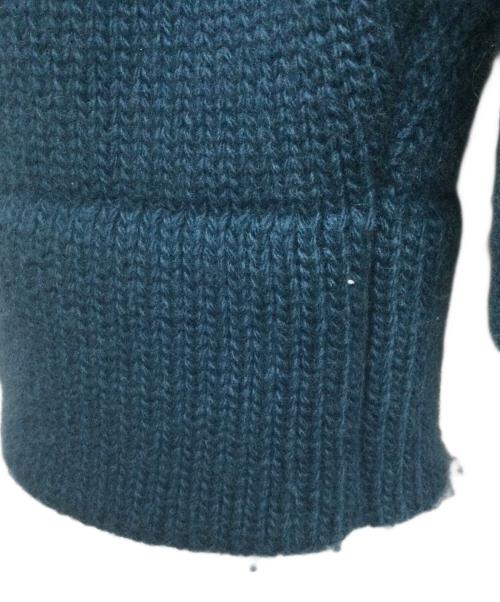 STONE ISLAND（ストーンアイランド）STONE ISLAND (ストーンアイランド) クルーネック ジャンパー ロールディテール ブルー サイズ:Lの古着・服飾アイテム