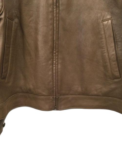 POLO RALPH LAUREN（ポロ・ラルフローレン）POLO RALPH LAUREN (ポロ・ラルフローレン) レザージャケット ブラウン サイズ:Lの古着・服飾アイテム