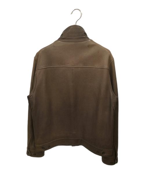 POLO RALPH LAUREN（ポロ・ラルフローレン）POLO RALPH LAUREN (ポロ・ラルフローレン) レザージャケット ブラウン サイズ:Lの古着・服飾アイテム