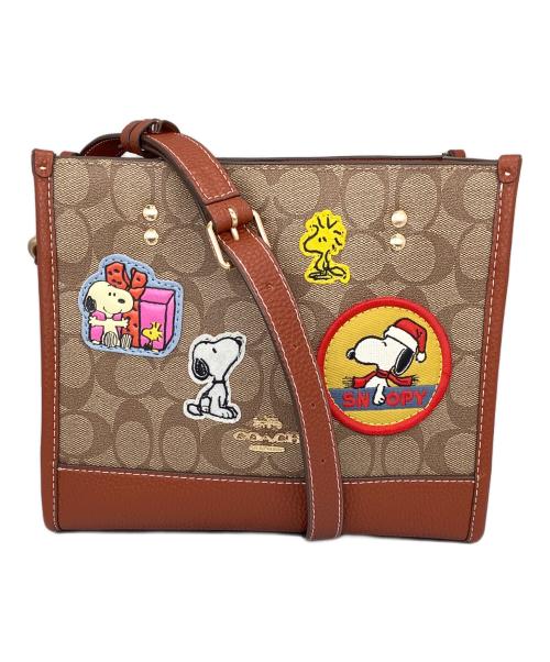 COACH（コーチ）COACH (コーチ) PEANUTS (ピーナッツ) COACH X PEANUTS デンプシー トート 22・シグネチャー キャンバス・パッチの古着・服飾アイテム