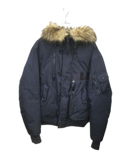 POLO RALPH LAUREN（ポロ・ラルフローレン）POLO RALPH LAUREN (ポロ・ラルフローレン) N-2Bダウンジャケット ネイビー サイズ:Sの古着・服飾アイテム