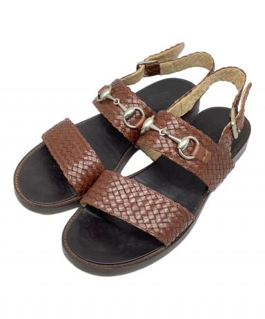 中古・古着通販】GUCCI (グッチ) サンダル ブラウン サイズ:41