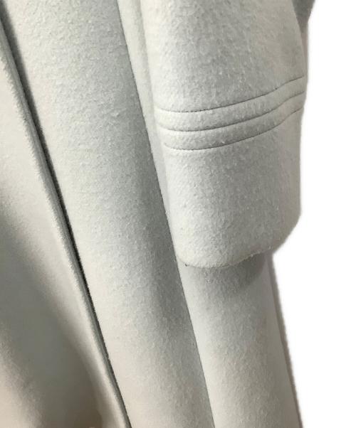 EMMEL REFINES（エメル リファインズ）EMMEL REFINES (エメル リファインズ) ベルテッドフレアロングコート ブルー サイズ:Mの古着・服飾アイテム