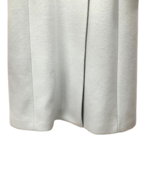 EMMEL REFINES（エメル リファインズ）EMMEL REFINES (エメル リファインズ) ベルテッドフレアロングコート ブルー サイズ:Mの古着・服飾アイテム