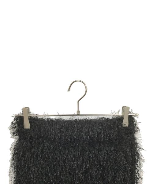 Couture d'adam（クチュールドアダム）COUTURE D'ADAM (クチュールドアダム) Fringed Skirt ブラック サイズ:38 未使用品の古着・服飾アイテム