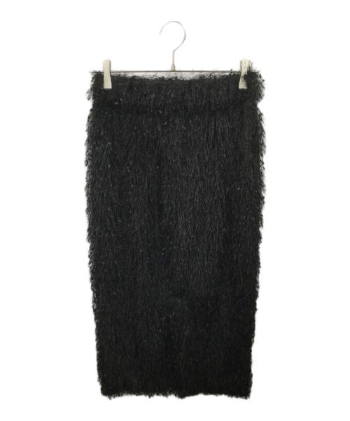 Couture d'adam（クチュールドアダム）COUTURE D'ADAM (クチュールドアダム) Fringed Skirt ブラック サイズ:38 未使用品の古着・服飾アイテム