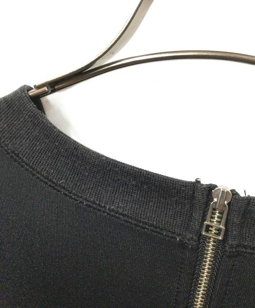 Adam et Rope（アダム エ ロペ）Adam et Rope (アダム エ ロペ) ハーフスリーブドロストワンピース ブラック サイズ:Freeの古着・服飾アイテム