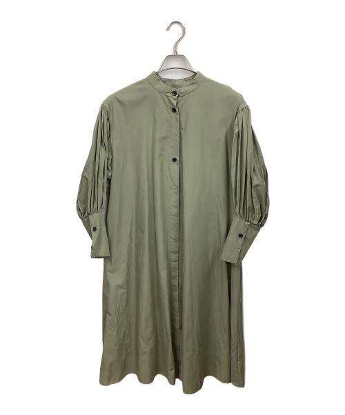 e/rm（イーアールエム）e/rm (イーアールエム) ロングカフスハイネック ワンピース オリーブ サイズ:Freeの古着・服飾アイテム