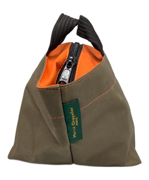 Herve Chapelier（エルベシャプリエ）Herve Chapelier (エルベシャプリエ) 舟型トートS ブラウン×オレンジの古着・服飾アイテム